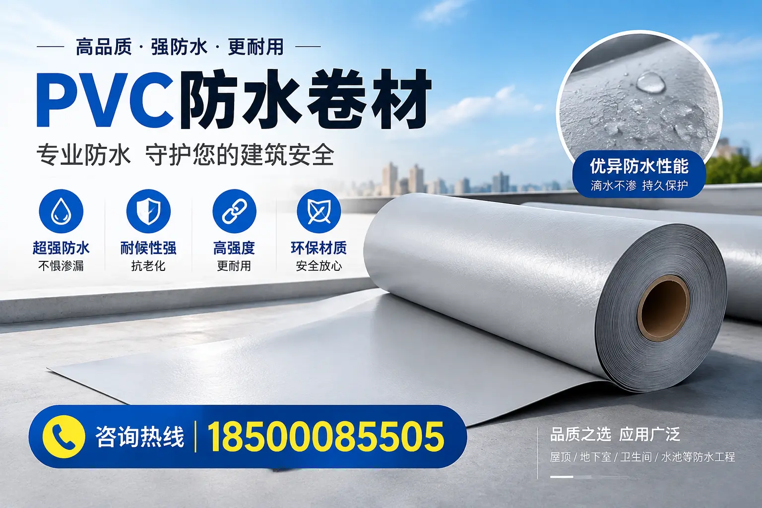 广元地区pvc防水卷材的市场现状与发展趋势